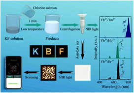 Graphical abstract: Rapid aqueous-phase synthesis of highly stable K0.3Bi0.7F2.4 upconversion nanocrystalline particles at low temperature