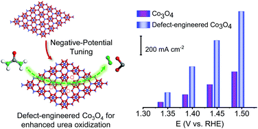 Graphical abstract: Enhanced urea oxidization electrocatalysis on spinel cobalt oxide nanowires via on-site electrochemical defect engineering