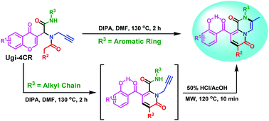 Graphical abstract: A concise and unexpected one-pot methodology for the synthesis of pyrazinone-fused pyridones