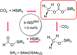 Graphical abstract: Unprecedent formation of methylsilylcarbonates from iridium-catalyzed reduction of CO2 with hydrosilanes