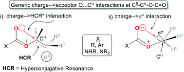 Graphical abstract: Spectral evidence for generic charge → acceptor interactions in carbamates and esters