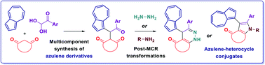 Graphical abstract: Three-component reaction of azulene, aryl glyoxal and 1,3-dicarbonyl compound for the synthesis of various azulene derivatives