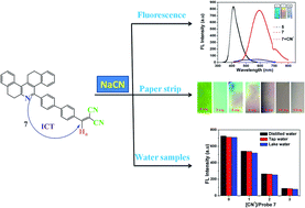 Graphical abstract: Highly sensitive turn-off fluorescent detection of cyanide in aqueous medium using dicyanovinyl-substituted phenanthridine fluorophore