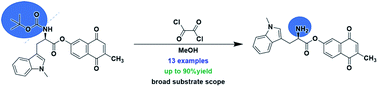 Graphical abstract: Mild deprotection of the N-tert-butyloxycarbonyl (N-Boc) group using oxalyl chloride