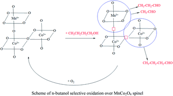 Graphical abstract: Selective oxidation of n-buthanol to butyraldehyde over MnCo2O4 spinel oxides