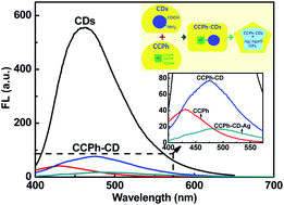 Graphical abstract: Electron/energy co-transfer behavior and reducibility of Cu-chlorophyllin-bonded carbon-dots