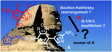 Graphical abstract: Intriguing enigma of nitrobenzofuroxan's ‘Sphinx’: Boulton–Katritzky rearrangement or unusual evidence of the N-1/N-3-oxide rearrangement?