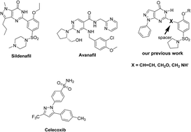 Graphical abstract: Design, synthesis and biological evaluation of new 2-aminothiazole scaffolds as phosphodiesterase type 5 regulators and COX-1/COX-2 inhibitors