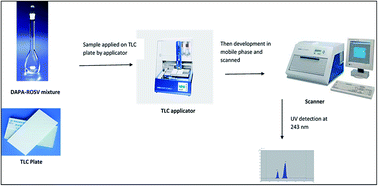 Graphical abstract: TLC-spectrodensitometric method for simultaneous determination of dapagliflozin and rosuvastatin in rabbit plasma: stability indicating assay and kinetic studies