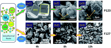 Graphical abstract: Effect of triblock copolymers on crystal growth and the photocatalytic activity of anatase TiO2 single crystals