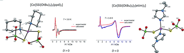 Graphical abstract: Novel tetrahedral cobalt(ii) silanethiolates: structures and magnetism