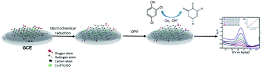 Graphical abstract: An electrochemical sensor based on copper-based metal–organic framework-reduced graphene oxide composites for determination of 2,4-dichlorophenol in water