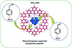 Graphical abstract: Polyoxotungstate ([PW11O39]7−) immobilized on mesoporous polymer for selective liquid-phase oxidation of alcohols using H2O2