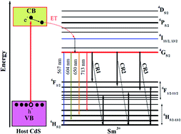 Graphical abstract: Effect of dopant concentration and the role of ZnS shell on optical properties of Sm3+ doped CdS quantum dots