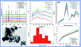 Graphical abstract: Gamma radiation shielding characteristics of various spinel ferrite nanocrystals: a combined experimental and theoretical investigation