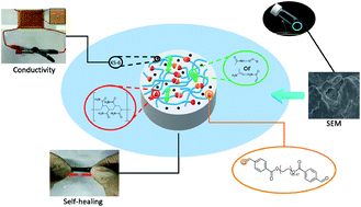 Graphical abstract: Preparation of conductive self-healing hydrogels via an interpenetrating polymer network method