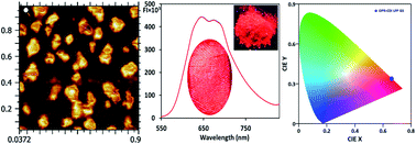 Graphical abstract: Coronene diimide-based ‘bowl’ nanostructures as red emitters for the analysis of latent fingerprints and metal ion detection