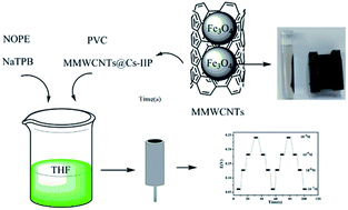 Graphical abstract: Determination of cesium ions in environmental water samples with a magnetic multi-walled carbon nanotube imprinted potentiometric sensor