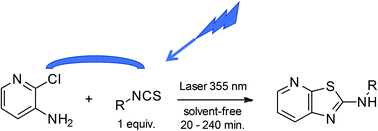 Graphical abstract: Laser synthesis: a solvent-free approach for the preparation of phenylthiazolo[5,4-b]pyridine derivatives