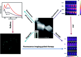 Graphical abstract: Fluorescence imaging-guided cancer photothermal therapy using polydopamine and graphene quantum dot-capped Prussian blue nanocubes