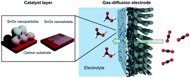 Graphical abstract: Unveiling the effects of dimensionality of tin oxide-derived catalysts on CO2 reduction by using gas-diffusion electrodes