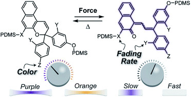 Graphical abstract: Designing naphthopyran mechanophores with tunable mechanochromic behavior