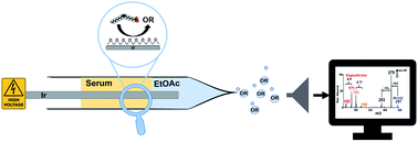 Graphical abstract: An integrated electrocatalytic nESI-MS platform for quantification of fatty acid isomers directly from untreated biofluids