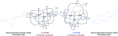 Graphical abstract: Encapsulation of tricopper cluster in a synthetic cryptand enables facile redox processes from CuICuICuI to CuIICuIICuII states