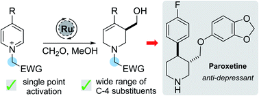 Graphical abstract: Single point activation of pyridines enables reductive hydroxymethylation