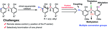 Graphical abstract: Access to P-stereogenic compounds via desymmetrizing enantioselective bromination