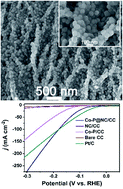 Graphical abstract: A cobalt–phosphorus nanoparticle decorated N-doped carbon nanosheet array for efficient and durable hydrogen evolution at alkaline pH