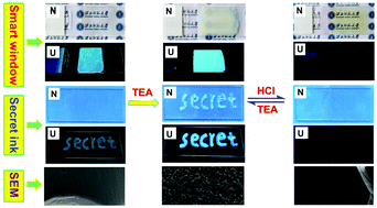 Graphical abstract: Transparency and AIE tunable supramolecular polymer hydrogel acts as TEA–HCl vapor controlled smart optical material