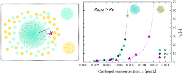 Graphical abstract: Investigation of the swollen state of Carbopol molecules in non-aqueous solvents through rheological characterization