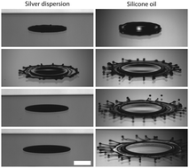 Graphical abstract: Nanoscopic interactions of colloidal particles can suppress millimetre drop splashing