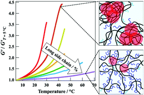 Graphical abstract: Mechanical properties of temperature-responsive gels containing ethylene glycol in their side chains