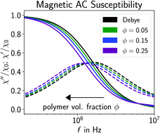 Graphical abstract: Frequency-dependent magnetic susceptibility of magnetic nanoparticles in a polymer solution: a simulation study