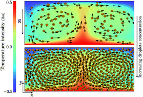 Graphical abstract: Rayleigh–Bénard convection of a model emulsion: anomalous heat-flux fluctuations and finite-size droplet effects