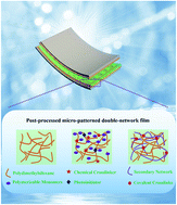 Graphical abstract: A novel post-processed surface modified double-network polymer layer for a triboelectric nanogenerator