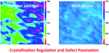 Graphical abstract: Thermally stable perovskite solar cells with efficiency over 21% via a bifunctional additive