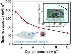 Graphical abstract: Tellurium-impregnated P-doped porous carbon nanosheets as both cathode and anode for an ultrastable hybrid aqueous energy storage