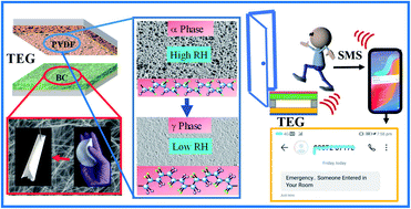 Graphical abstract: Triboelectric generators made of mechanically robust PVDF films as self-powered autonomous sensors for wireless transmission based remote security systems