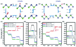 Graphical abstract: Novel two-dimensional β-GeSe and β-SnSe semiconductors: anisotropic high carrier mobility and excellent photocatalytic water splitting