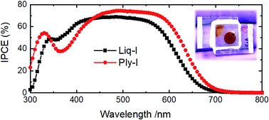 Graphical abstract: Polyiodide solid-state dye-sensitized solar cell produced from a standard liquid I−/I3− electrolyte