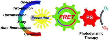 Graphical abstract: Fluorescence resonance energy transfer-based drug delivery systems for enhanced photodynamic therapy