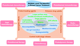 Graphical abstract: Multiple local therapeutics based on nano-hydrogel composites in breast cancer treatment