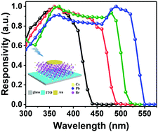 Graphical abstract: Self-driven all-inorganic perovskite microplatelet vertical Schottky junction photodetectors with a tunable spectral response