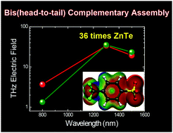 Graphical abstract: Molecular salt crystals with bis(head-to-tail) interionic complementary assembly for efficient organic THz generators