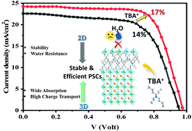 Graphical abstract: Fabrication of stable and efficient 2D/3D perovskite solar cells through post-treatment with TBABF4