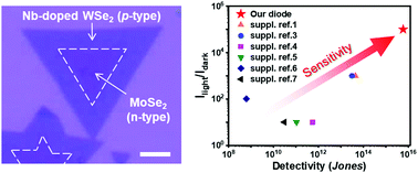 Graphical abstract: Ideal PN photodiode using doping controlled WSe2–MoSe2 lateral heterostructure