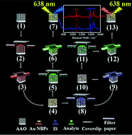 Graphical abstract: A universal strategy for the incorporation of internal standards into SERS substrates to improve the reproducibility of Raman signals